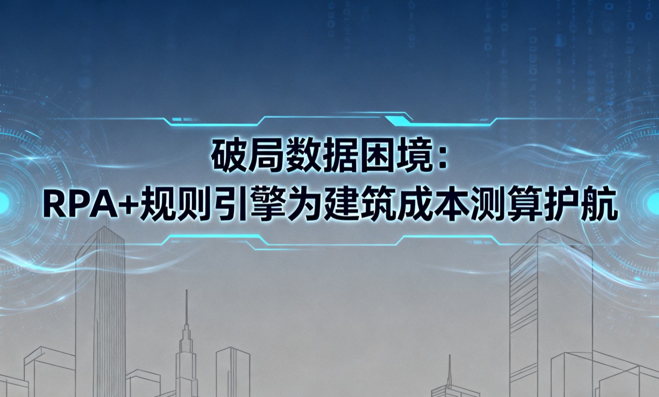 破局数据困境:RPA+规则引擎为建筑成本测算护航